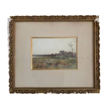 Combe Velluet, Watercolor landscape, nineteenth century
