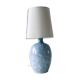 Lampe céramique grès bleu