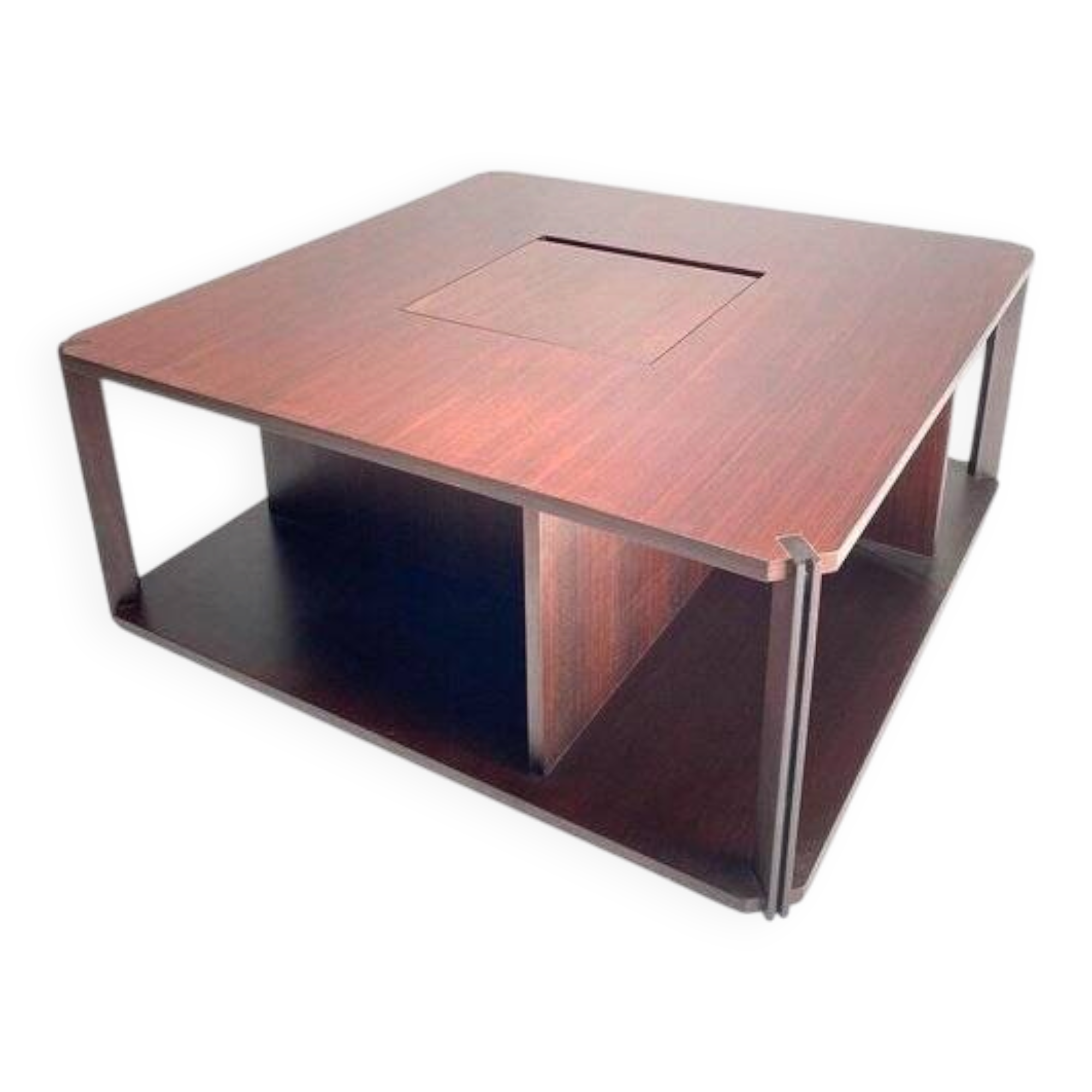 Table basse italienne dans le style de Gianfranco Frattini, années 60