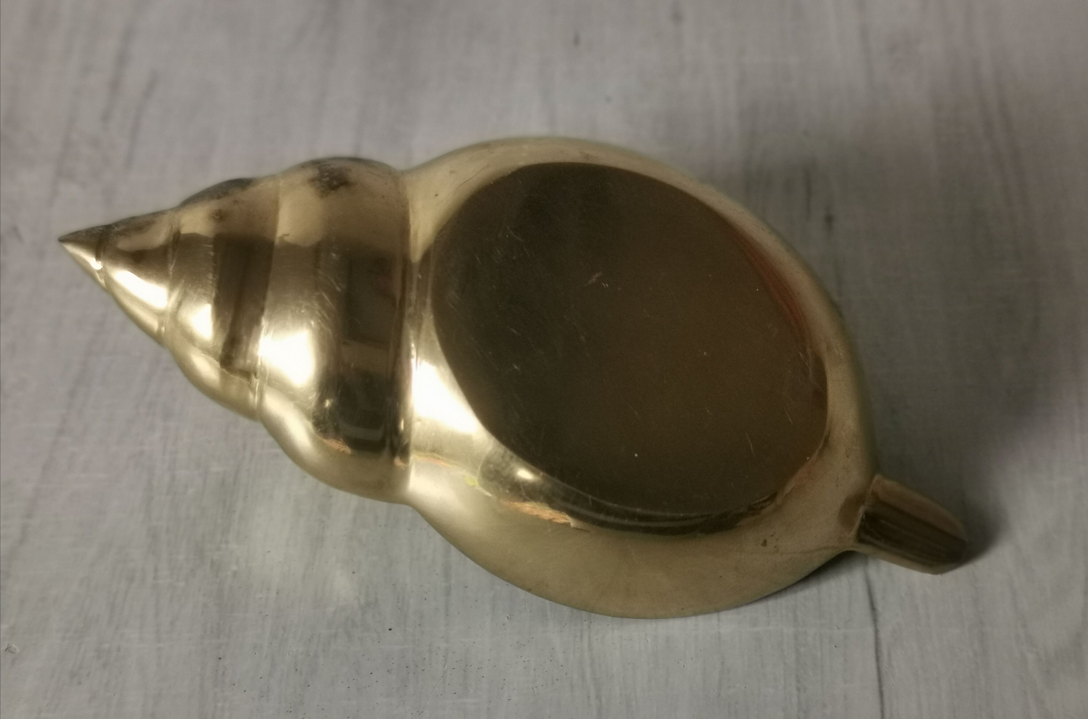 Brass shell ashtray