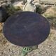 Garden table with a cast iron base