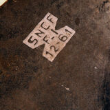 Old enamelled plate mechanical signaling sncf