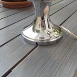 Vintage lamp, chrome and opaline, year 70