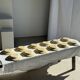 Set of 12 beige, pink, and blue deep plates from Digoin Sarreguemines, vintage.