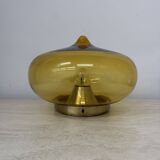 Mid-century Dijkstra  glass ceiling lamp space age, 1970’s