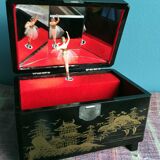 Asian music box and vintage tutu dancer 1970