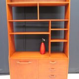 Library teak vintage double sided