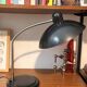 Lampe industrielle noir bureau space age made in France 70s 80s vintage
