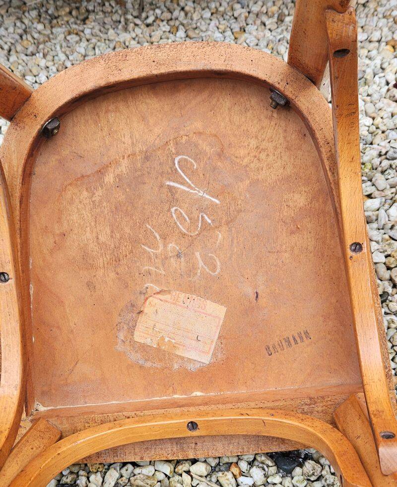 4 Vintage Baumann Bistro Chairs from the 50s/60s