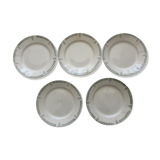 Lots of 5 plates a dessert faiencerie de castres