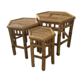 Ensemble tables gigognes en bambou