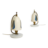 Paire de lampes de table par Angelo Lelii, Arredoluce, années 1950