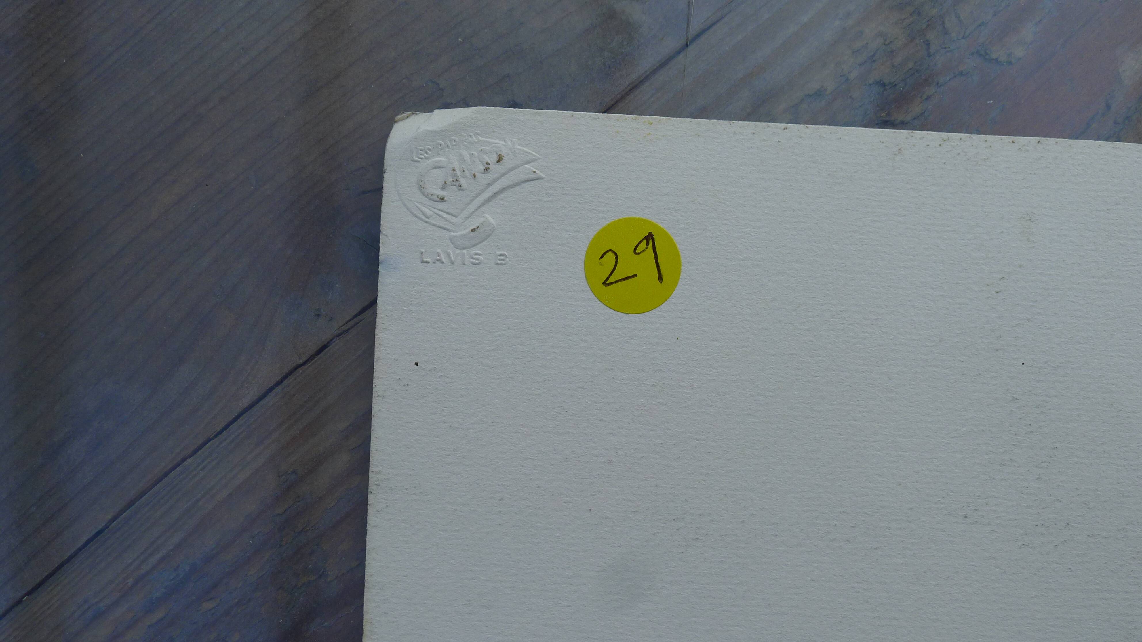 Large original black chalk drawing by Jean Villette (1913-2005)