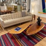 Table basse française "planche de surf", vers 1950