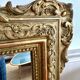 Antique gilded wood fireplace trumeau mirror 125x80
