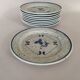 9 assiettes à dessert en porcelaine de Sologne