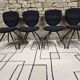Lot 4 chaises ergonomiques design vintage