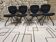 Set of 4 vintage design ergonomic chairs