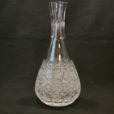 Carafe 1 liter in carved bohemian crystal chiseled