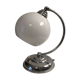 Lampe ancienne articulée en chrome avec opaline