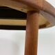 Round extending dining table in teak by Velje 1960s Denmark
