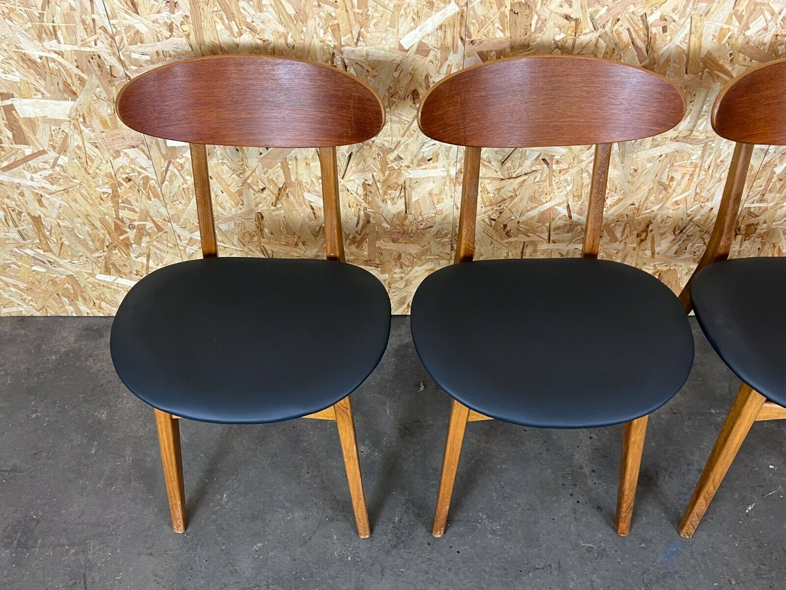 4 teak chairs