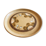 Batch of 6 dessert plates in Sarreguemines sandstone