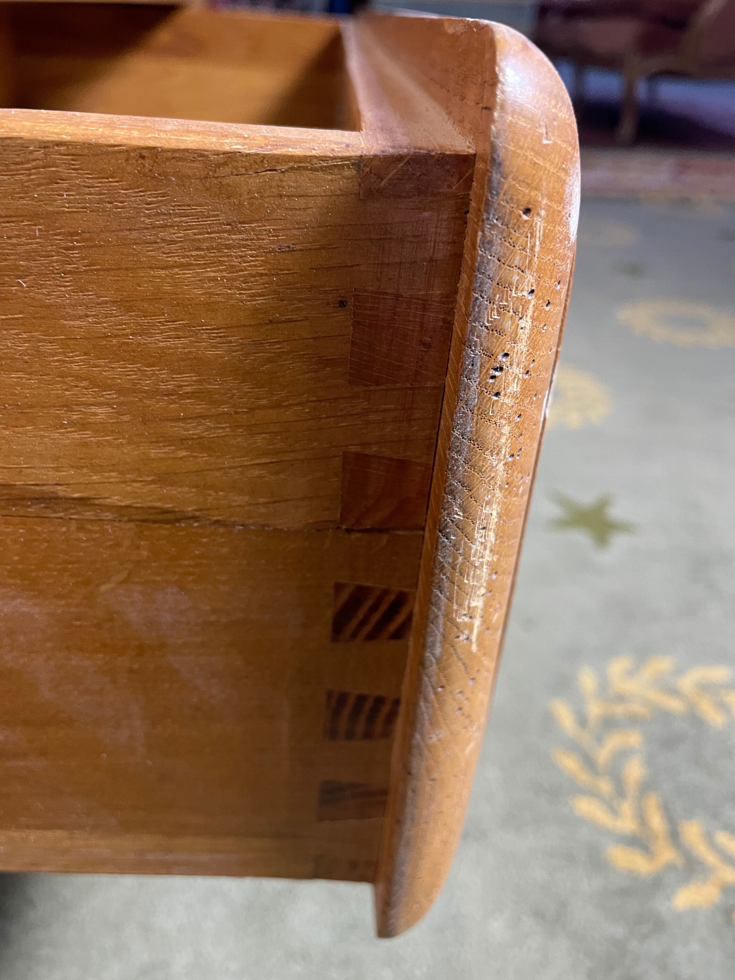 Rustic solid oak chest of drawers