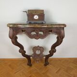 Antique German church console table, 19th century
