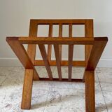 Vintage geometric magazine rack