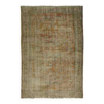 Tapis vintage turc anatolien fait à la main 285 cm x 184 cm