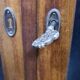 Vintage oak vitrine