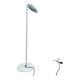 White metal floor lamp reading light 1980