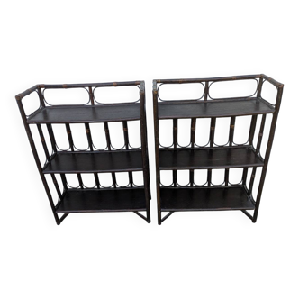 Rattan shelf
