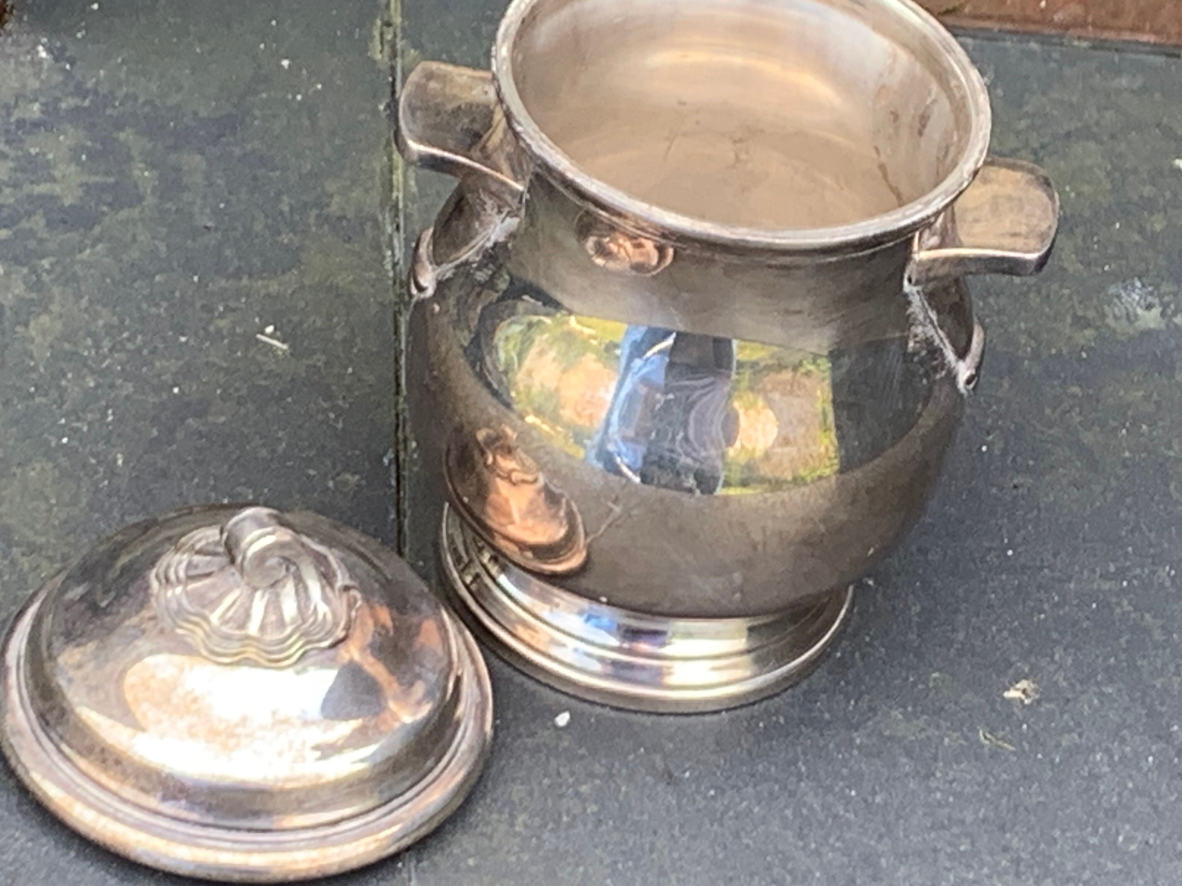 Coffee set in silver metal Orbrille hallmark