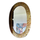 Vintage brass mirror by thomas pysse dk denmark 1950