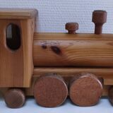 Large wooden train stamped Wog Austria