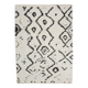 7x10 Neutral White Modern Super Soft Moroccan Rug, 216x294Cm