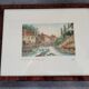 Framed watercolour