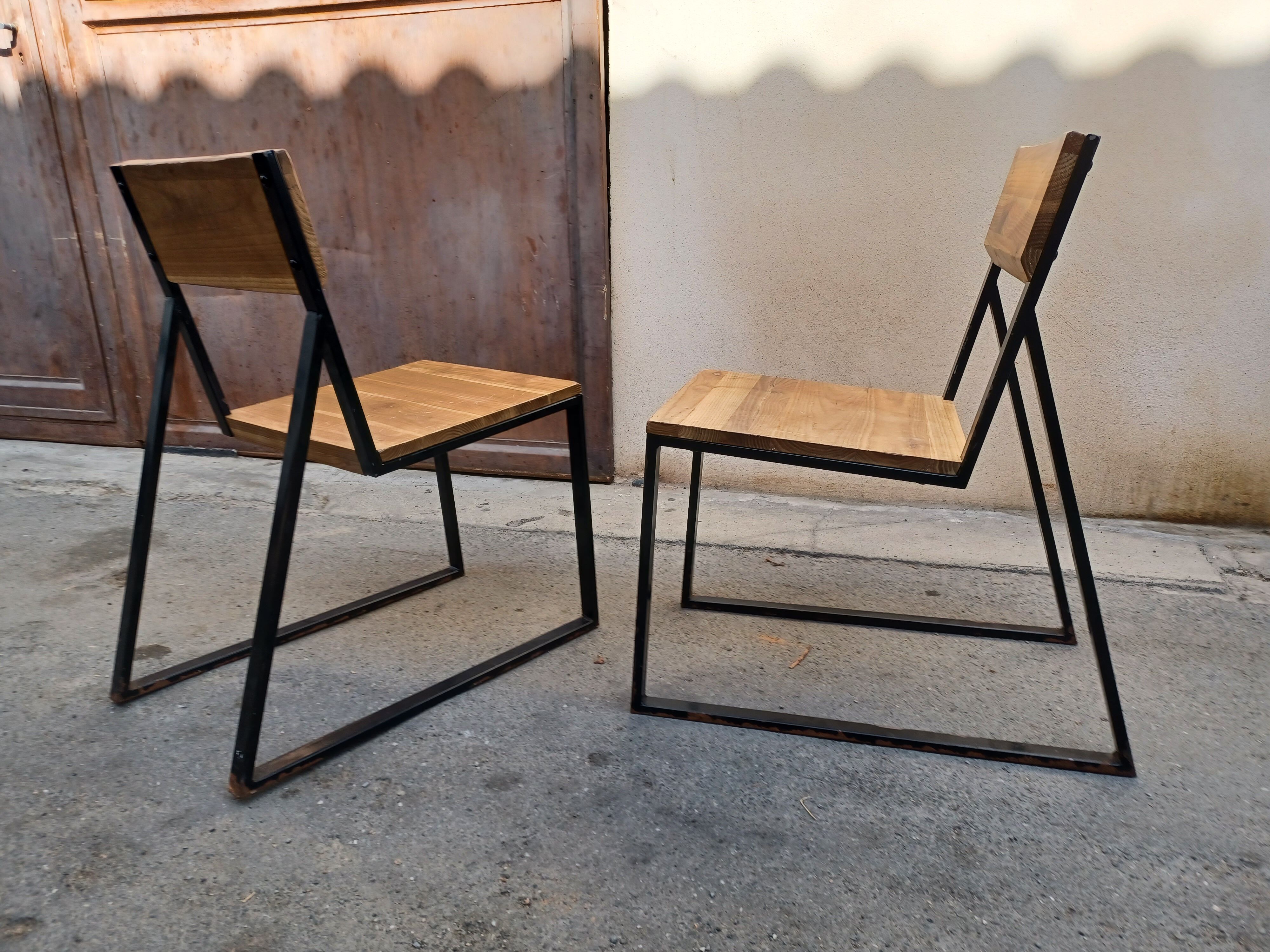 Pair of chairs industrial