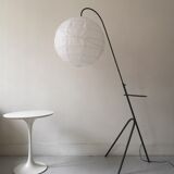 Floor lamp reading metal tripod 1970