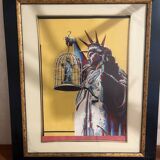 Original graphic artwork “Statue of Liberty in a cage” by Kaviiik – Form