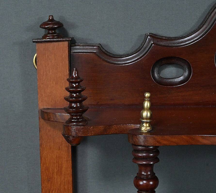 Mahogany Wall Shelf, Louis-Philippe Period – Mid-19th Century
