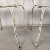 4 wrought iron garden armchairs