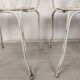 4 wrought iron garden armchairs