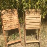 Pair of garden folding chairs