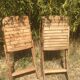 Paire de chaise pliante de jardin
