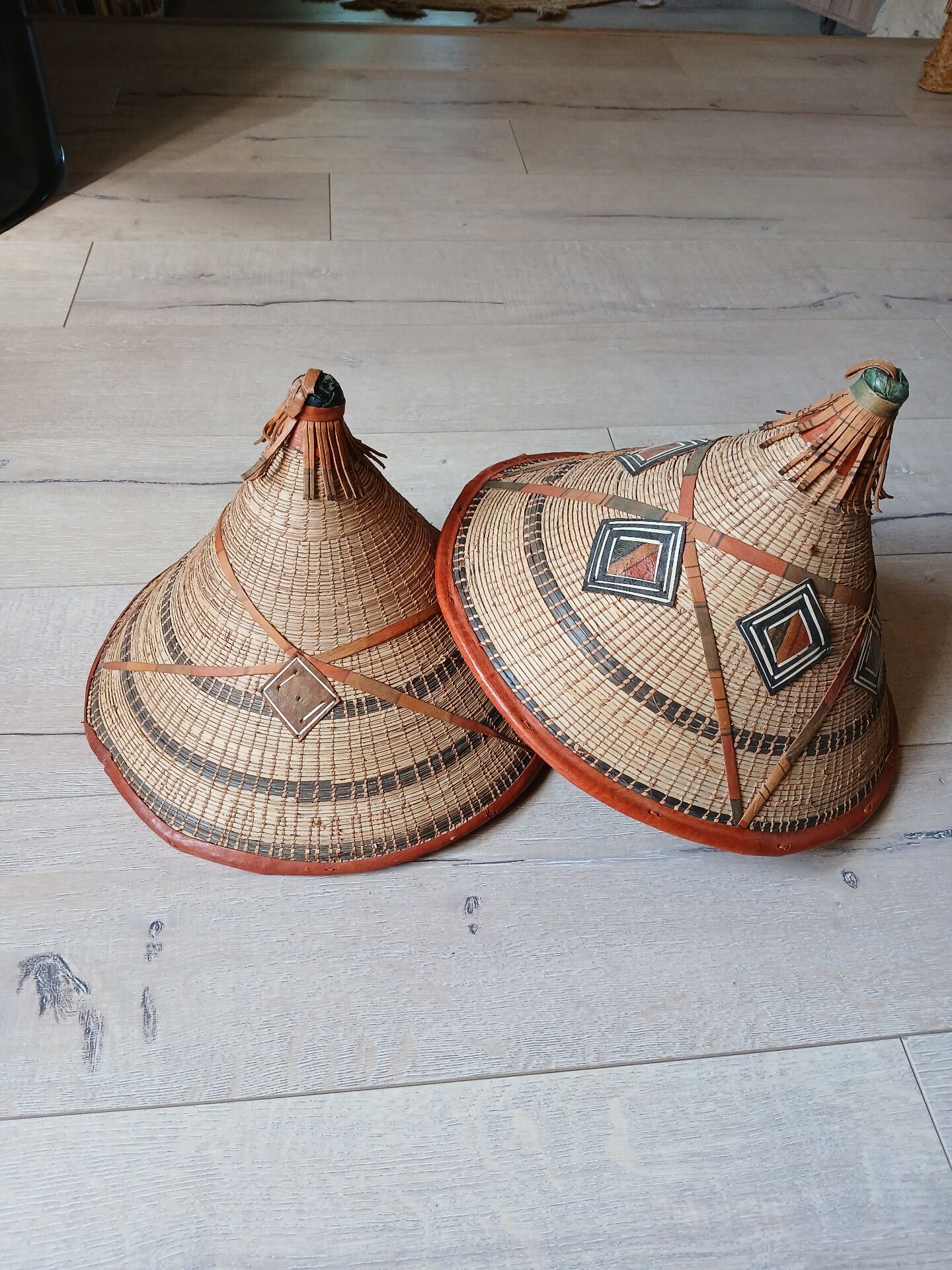 2 ancient African hats