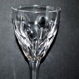 Saint-louis set of 10 white wine glasses in cut crystal vic 1930 13cm