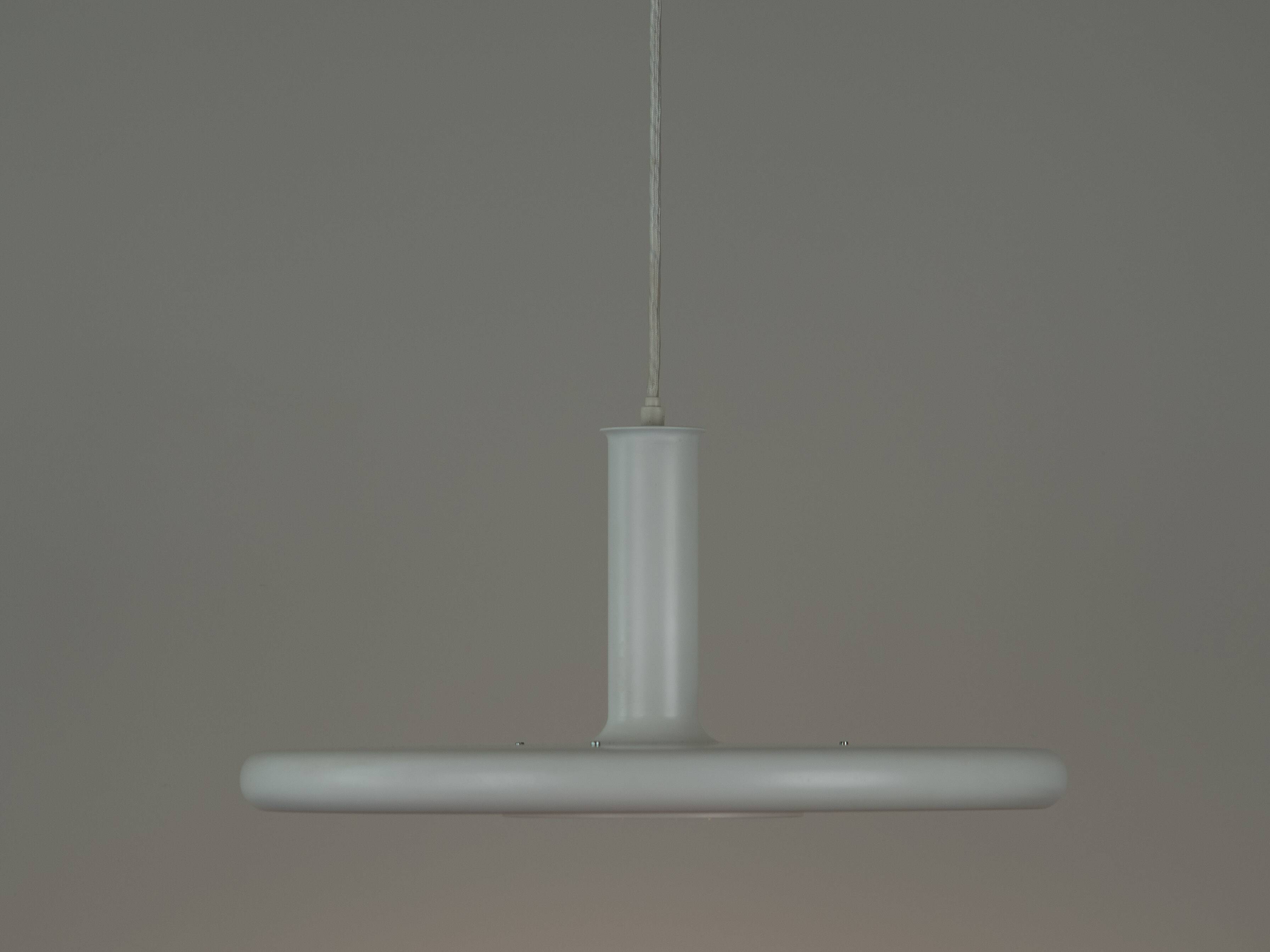 Danish vintage Optima pendant lamp by Hans Due, Fog og Morup, 1973